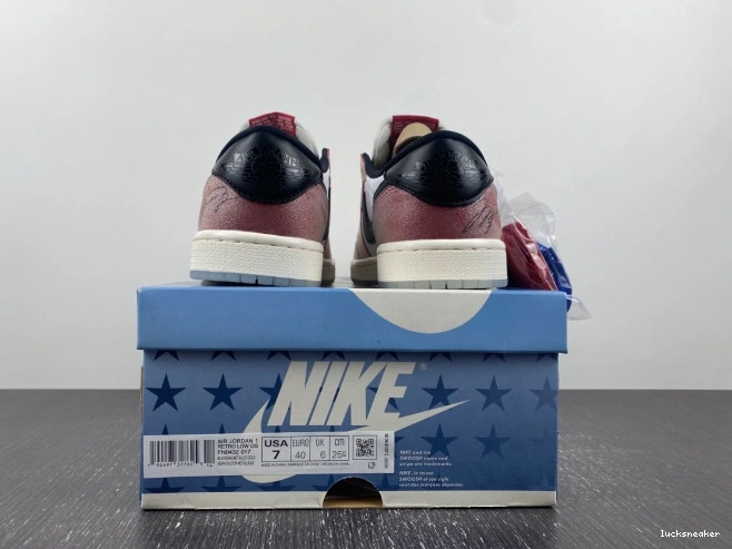 Cheap LUCY 'RED 1 JORDAN ROOM AIR TROPHY X OG LOW BLACK' FN0432-017 0812